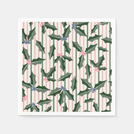 ヴィンテージホリー スタンダードカクテルナプキン