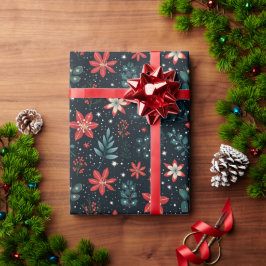 ヴィンテージホリ伝統的ークリスマスギフトラップ ラッピングペーパー