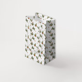 ヴィンテージホリ図解入りの、写真付きのーホリデークリスマス スモールペーパーバッグ