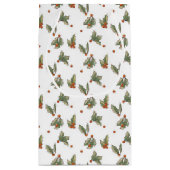 ヴィンテージホリ図解入りの、写真付きのーホリデークリスマス スモールペーパーバッグ (裏面)