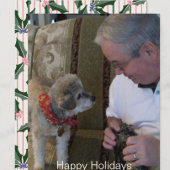 ヴィンテージホリ独身のーとフォトホリデーカード シーズンカード