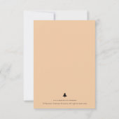 ヴィンテージホリ素朴ーカフラットグリーティングカード カード (裏面)