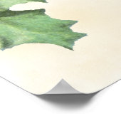 ヴィンテージホリ結婚ーのハッシュタグ記号 ポスター (角)