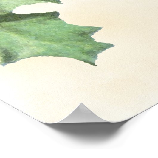 ヴィンテージホリ結婚ーのハッシュタグ記号 ポスター (角)