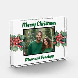 ヴィンテージホリ離れーリーベリー写真テンプレート フォトブロック