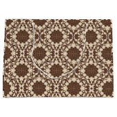 ヴィンテージホリ離れー、果実、花と芽 ラージペーパーバッグ (正面)