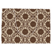 ヴィンテージホリ離れー、果実、花と芽 ラージペーパーバッグ (裏面)