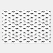 ヴィンテージホルスタインカスタム牛の背景色 ラッピングペーパーシート (正面3)