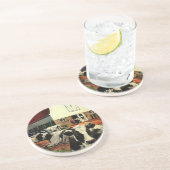 ヴィンテージホルスタイン乳牛の乳業 コースター (側面)