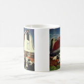 ヴィンテージホルスタイン乳牛の乳業 コーヒーマグカップ (中央)