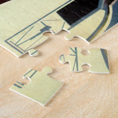 ヴィンテージホルスタイン乳牛の乳業 ジグソーパズル (側面)