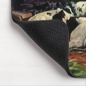 ヴィンテージホルスタイン乳牛の乳業 マウスパッド (コーナー)