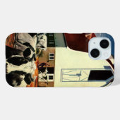 ヴィンテージホルスタイン乳牛の乳業 Case-Mate iPhoneケース (裏面 (横))