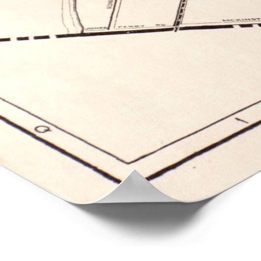 ヴィンテージホルヨークとチコピーのMAの地図（1921年） ポスター (角)