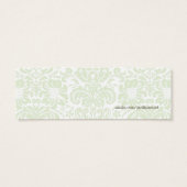 ヴィンテージホワイトアジサイ結婚式の引き出物ラベル (裏面)