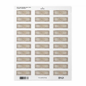 ヴィンテージホワイトウッドカントリー素朴結婚ズ ラベル (フルシート)