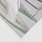 ヴィンテージホワイトエグレットパープルアイリスバタフライ日本の 薄葉紙 (詳細)