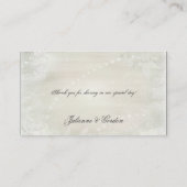 ヴィンテージホワイトオンホワイトフローラ座席表 プレイスカード (裏面)