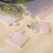 ヴィンテージホワイトオーキッズカトレヤヴィルギンリスリンデニア ジグソーパズル (側面)