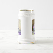 ヴィンテージホワイトキッテンイラストレーション ビールジョッキ (中央)