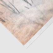 ヴィンテージホワイトキツネイン雪デコップスティッシュペーパー 薄葉紙 (詳細)