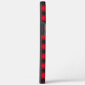 ヴィンテージホワイトクリスマスツリーのトラックの素朴格子模様 Case-Mate iPhoneケース (裏面 / 右)