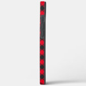 ヴィンテージホワイトクリスマスツリーのトラックの素朴格子模様 Case-Mate iPhoneケース (裏面 / 左)