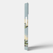 ヴィンテージホワイトクリームつつじ花モノグラム Case-Mate iPhoneケース (裏面 / 右)