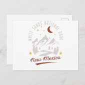 ヴィンテージホワイトサンズナショナルパークニューメキシコ ポストカード (正面/裏面)