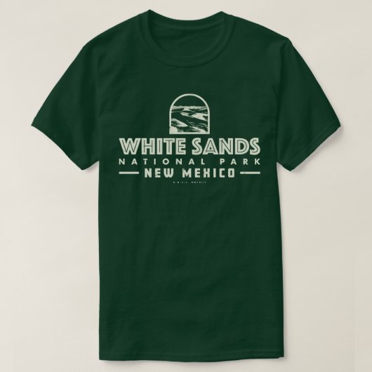 ヴィンテージホワイトサンズナショナルパーク Tシャツ (デザイン正面)