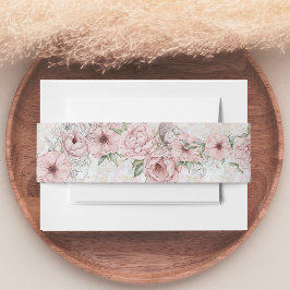 ヴィンテージホワイトシャンパーニュ結婚ー 招待状ベリーバンド