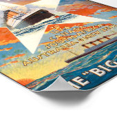 ヴィンテージホワイトスターライン旅行ポスター ポスター (角)