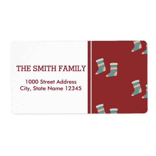 ヴィンテージホワイトスノーグリッタークリスマスツリーホリデー ラベル (正面)