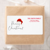 ヴィンテージホワイトスノーグリッタークリスマスホリデーラベル ラベル (インサイチュ)