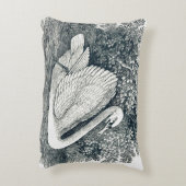 ヴィンテージホワイトスワンバイトマス・ベウィック アクセントクッション (裏面(縦))