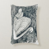 ヴィンテージホワイトスワンバイトマス・ベウィック アクセントクッション (正面(垂直))