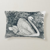 ヴィンテージホワイトスワンバイトマス・ベウィック アクセントクッション (裏面)