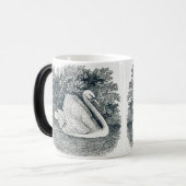 ヴィンテージホワイトスワンバイトマス・ベウィック モーフィングマグカップ (正面左)