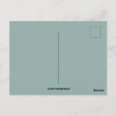 ヴィンテージホワイトターキーパンプキンアンドボウ ポストカード (裏面)