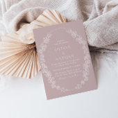 ヴィンテージホワイトチャイノエリー結婚フローラ 招待状