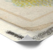 ヴィンテージホワイトテールディアーイラストレーション(1888) ポスター (角)