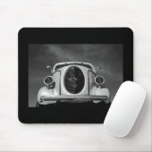 ヴィンテージホワイトトラック マウスパッド (マウス)