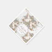 ヴィンテージホワイトドーブパタ結婚ーンのナプキン スタンダードカクテルナプキン (角)