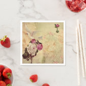 ヴィンテージホワイトドーヴシャビーシックナプキン スタンダードカクテルナプキン (インサイチュ)