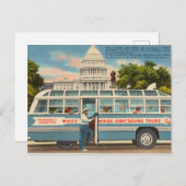ヴィンテージホワイトハウスツアーワシントンD.C. ポストカード (正面/裏面)