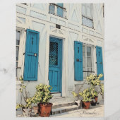 ヴィンテージホワイトハウスプラントブルーグレースクラップブック (正面)