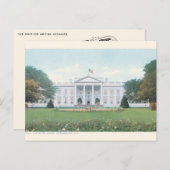 ヴィンテージホワイトハウス観光客はがき – 再印刷 ポストカード (正面/裏面)
