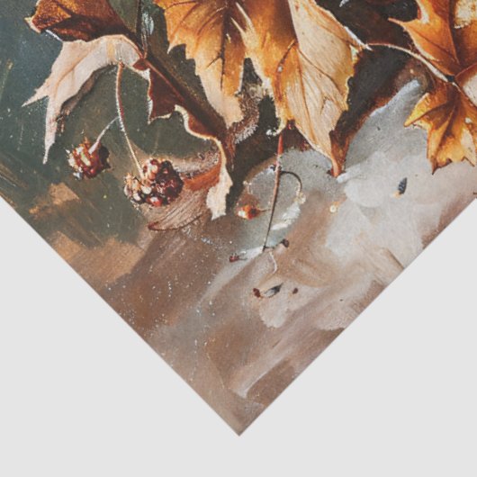 ヴィンテージホワイトパンプキ絵を描ンのデコパージュ 薄葉紙 (詳細)