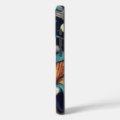 ヴィンテージホワイトヒダーブルーハット魔法ウィザード Case-Mate iPhoneケース (裏面 / 左)