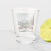 ヴィンテージホワイトフィッシュモンタナ ショットグラス (裏面)